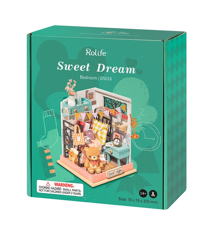 Rolife 3D Diy Wooden Puzzle House Kits Bedroom Model