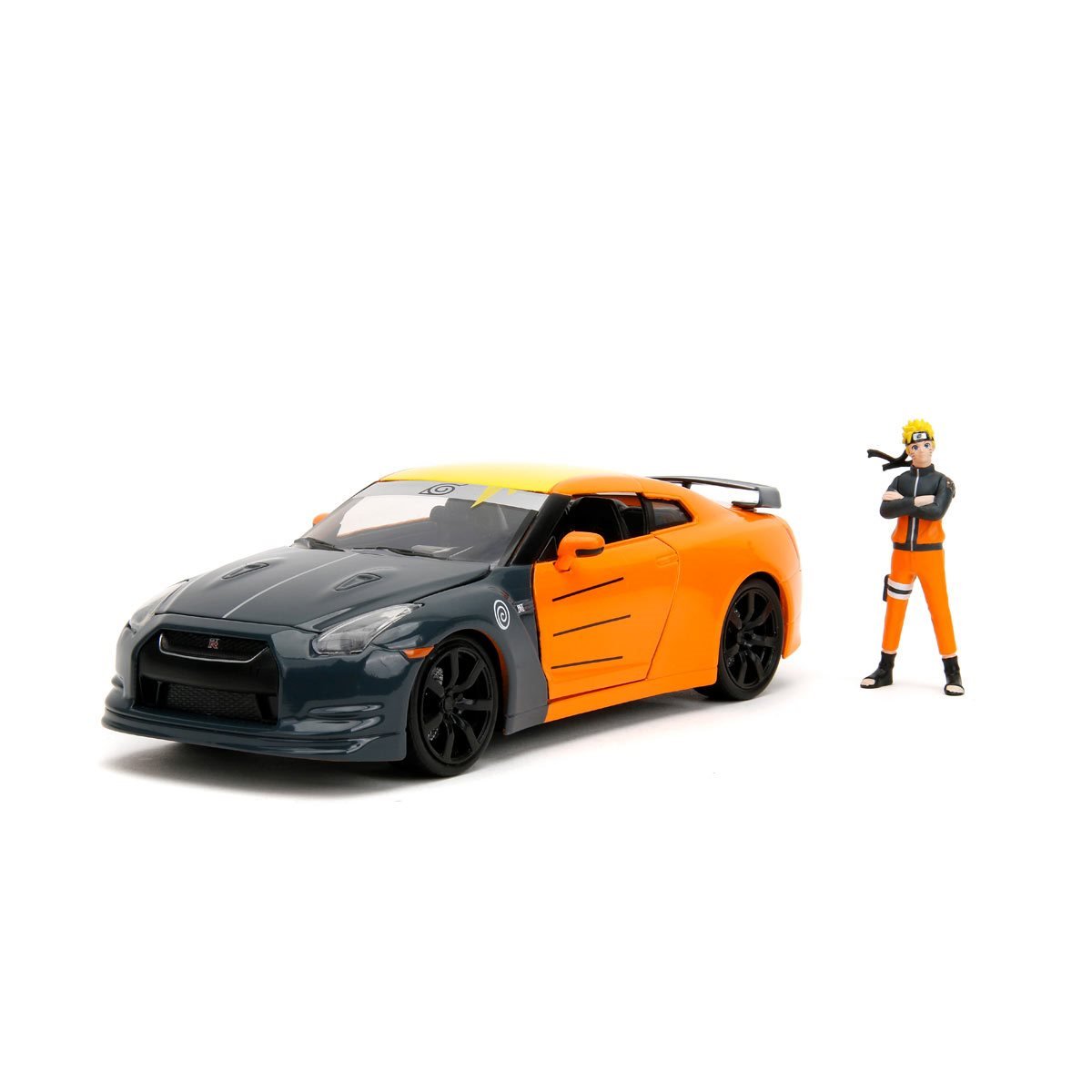 Naruto 2009 Nissan GT-R R35 1:24 Scale Die-Cast Metal Vehicle with Figure