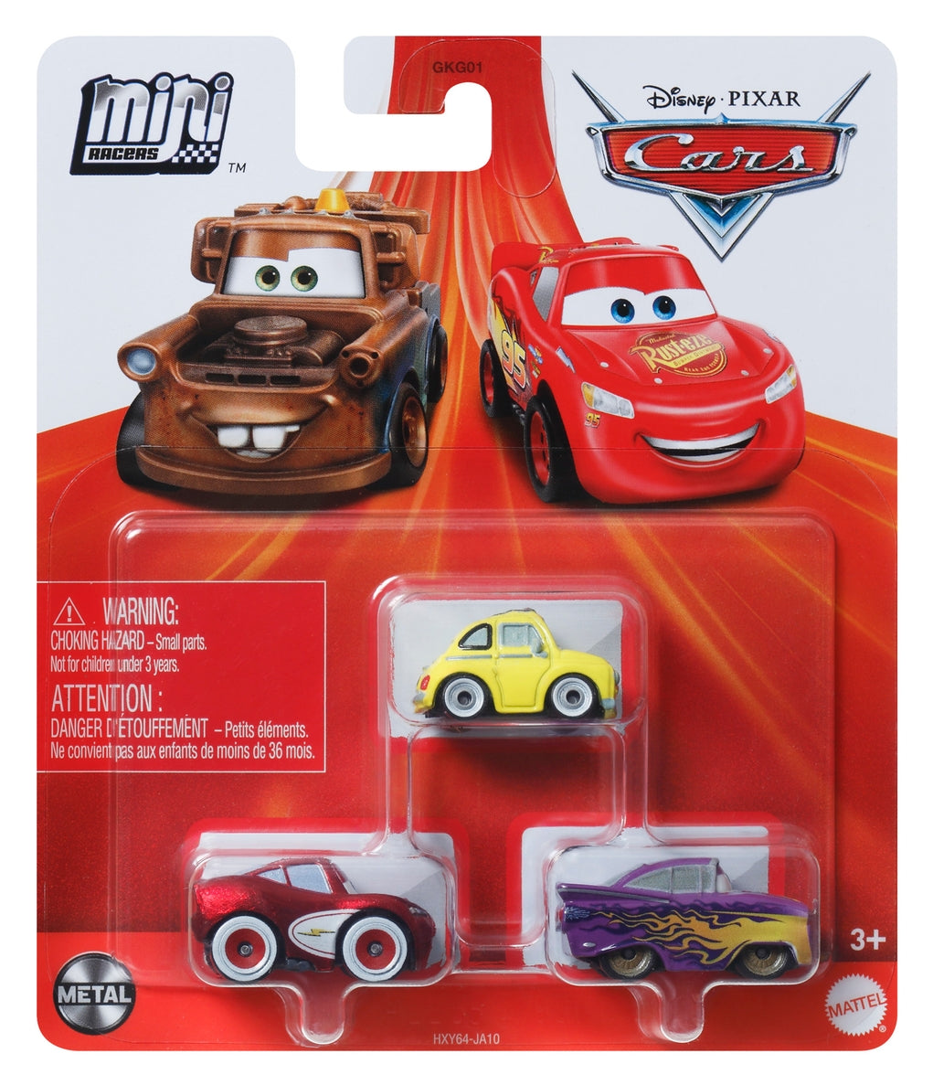 Disney Cars Mini Racers 3 pack