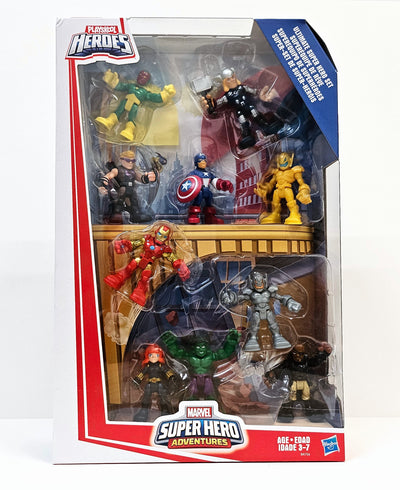 Marvel Playskool Heroes Adventures Ultimate Set, 10 Collectible 2.5-Inch Action Figures