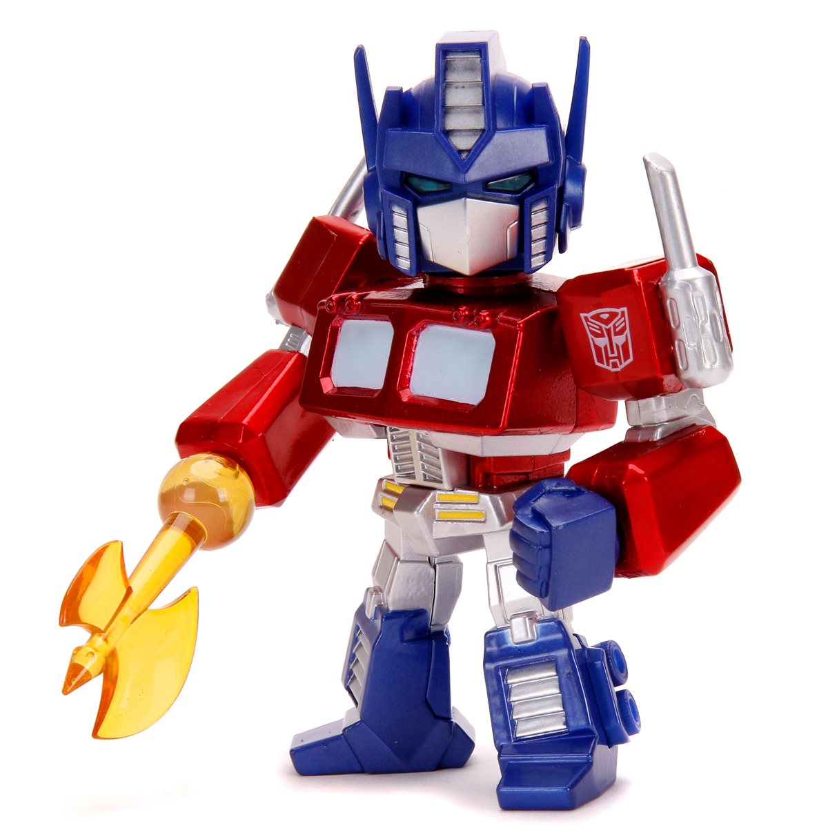 Transformers G1 Optimus Prime Deluxe 4-Inch MetalFigs Figure with Light