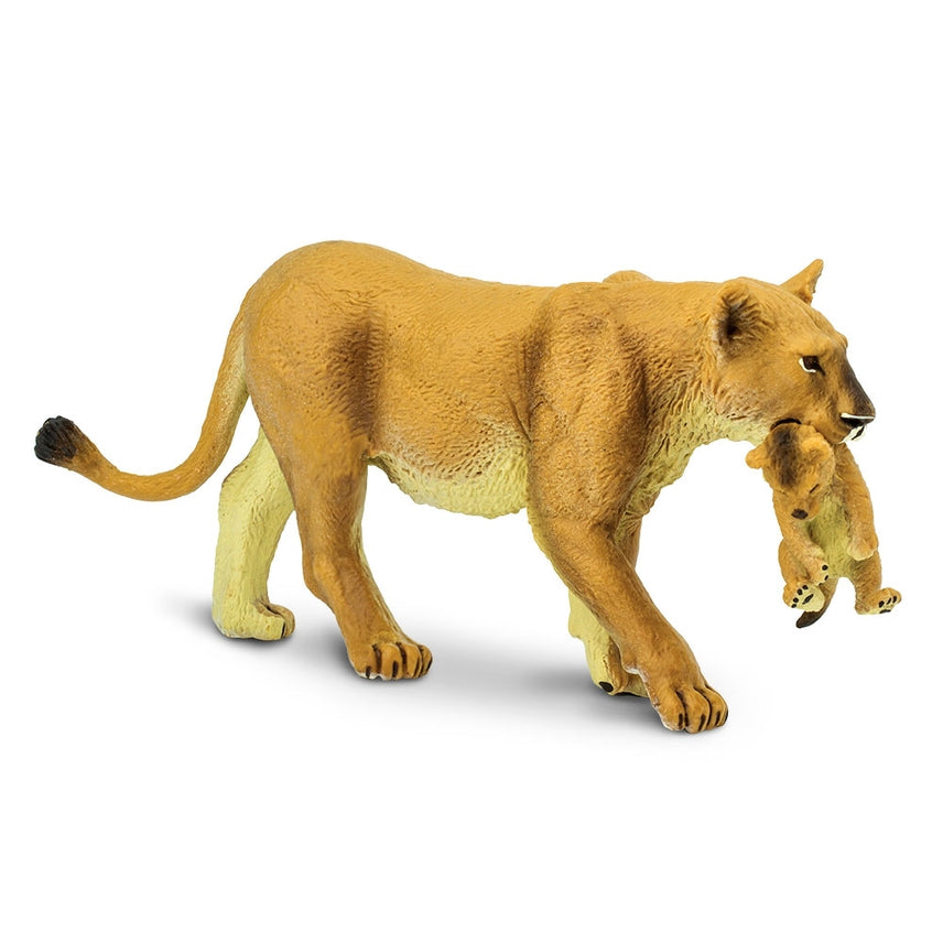 Lioness with Cub Figurine