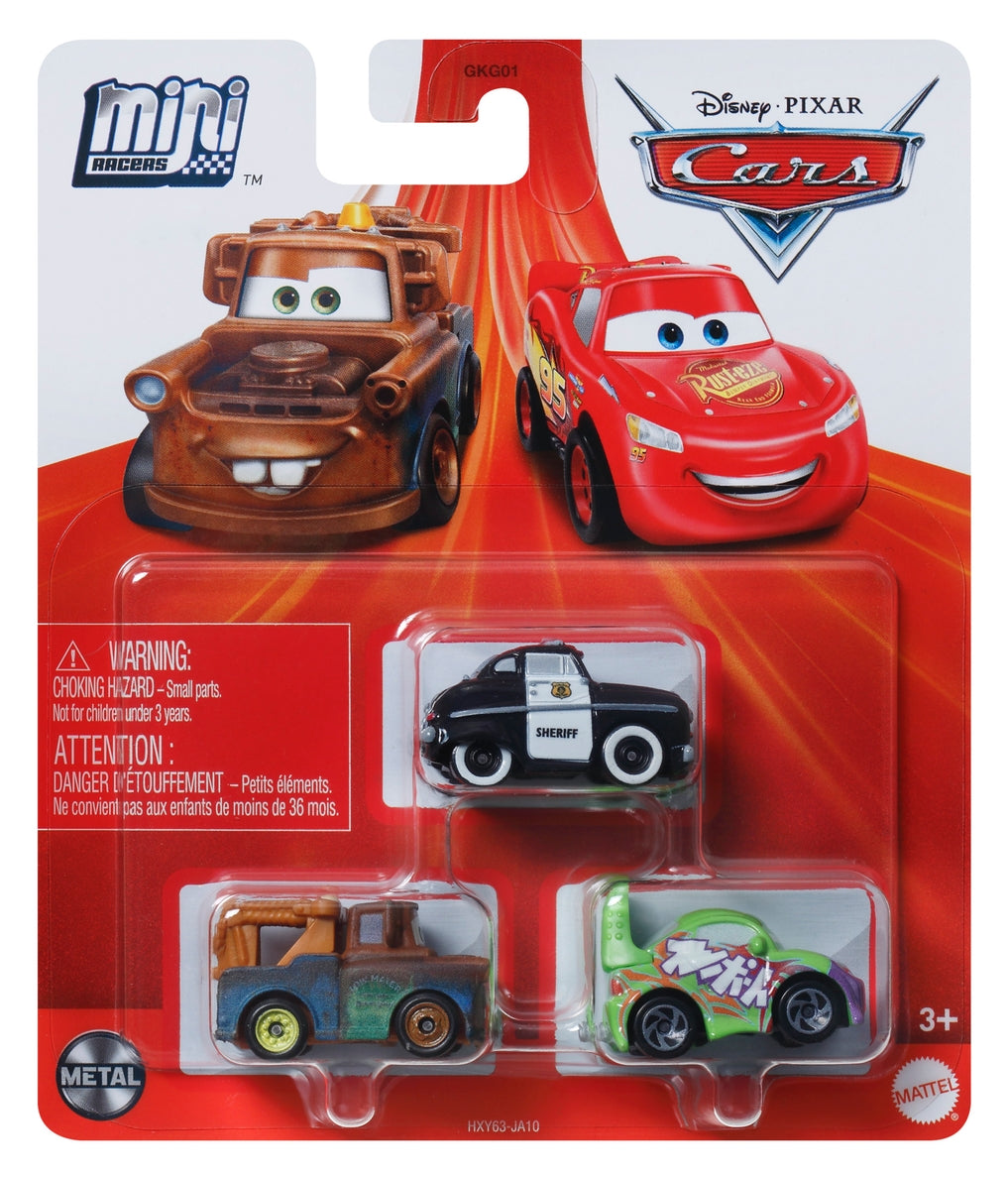 Disney Cars Mini Racers 3 pack