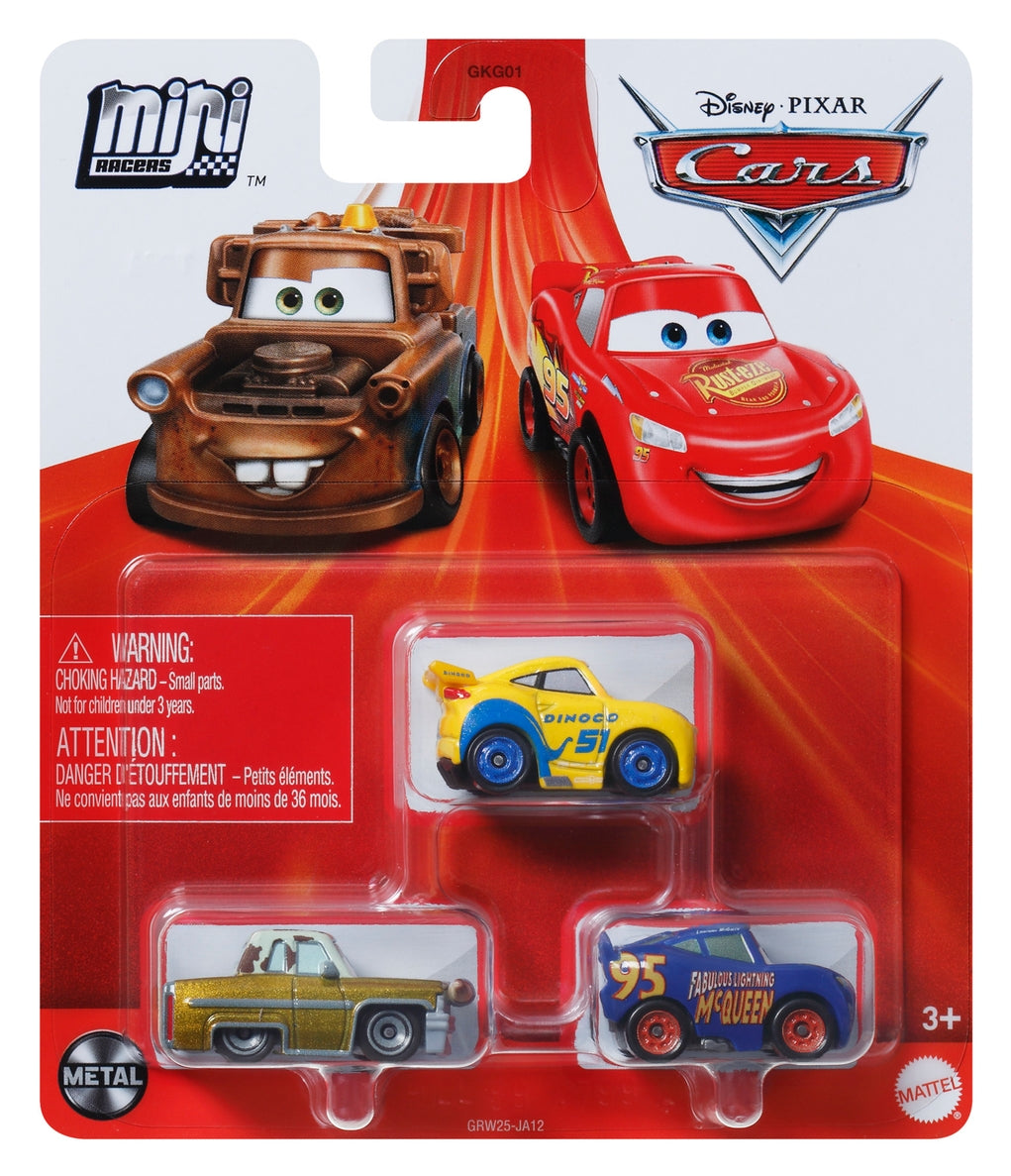 Disney Cars Mini Racers 3 pack