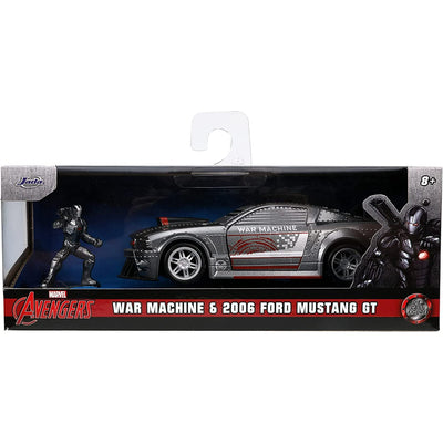 Hollywood Rides Ford Mustang 1:32 Scale Die-Cast Metal Vehicle with War Machine Figure