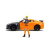 Naruto 2009 Nissan GT-R R35 1:24 Scale Die-Cast Metal Vehicle with Figure